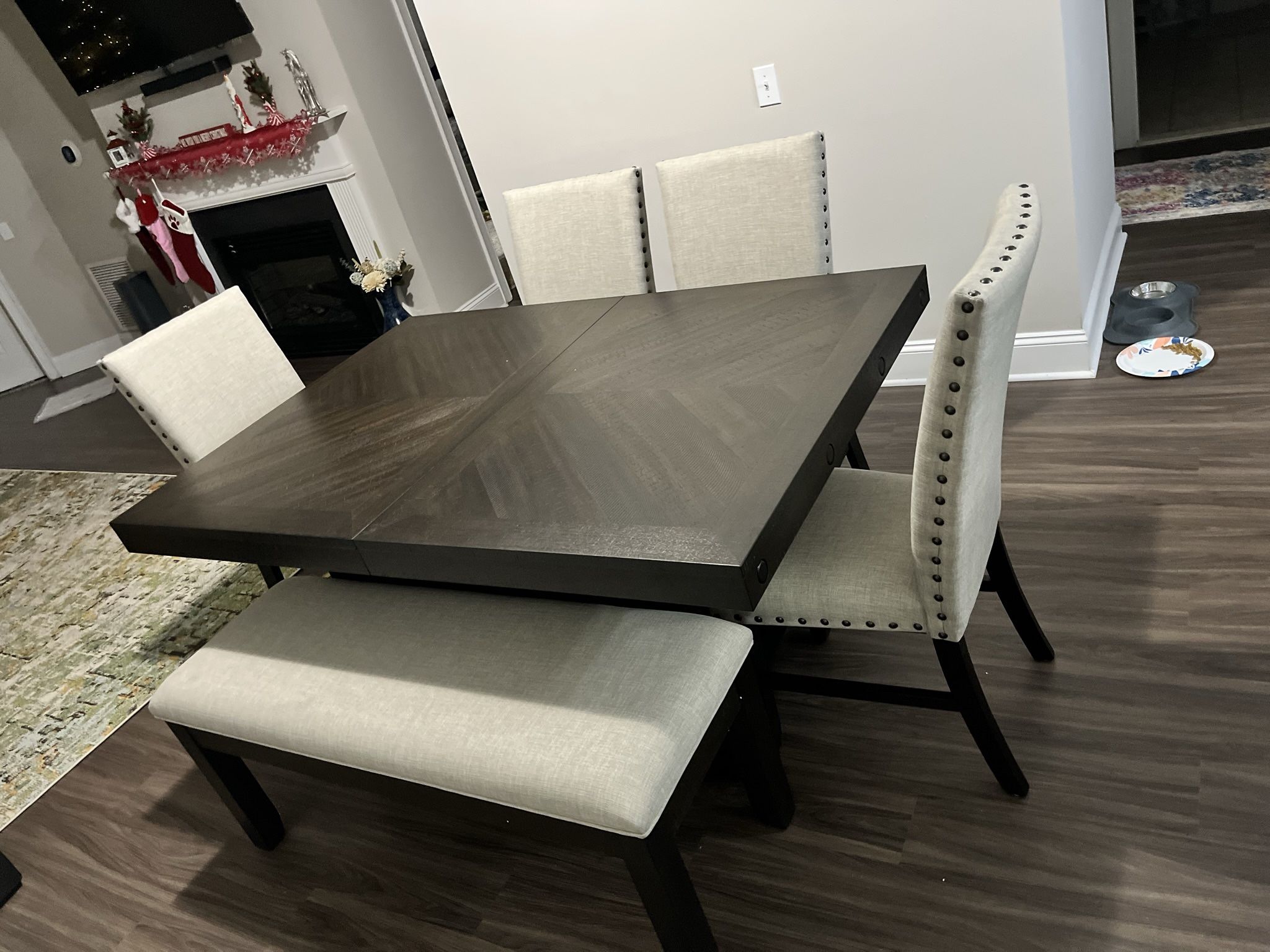 Dining Room table w/ Storage And Storage Bench