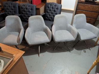 4 Swivel Mid Century Modern Chairs