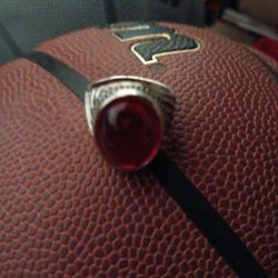 Ring With Red Stone 