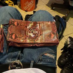 Gucci Pink Snakeskin