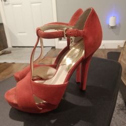 Red Michael Kors High Heels 
