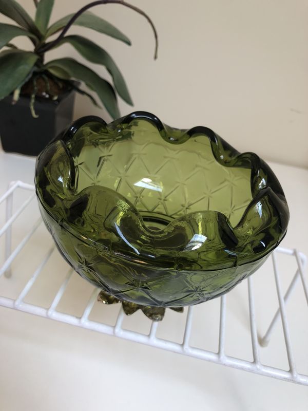 Vintage Green Depression Glass Bowl For In Portland Or Offerup Vintage Green Depression Glass Bowl