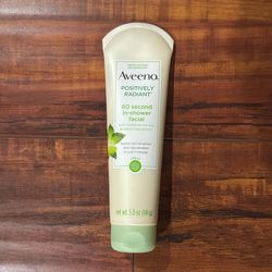 Aveeno Positively Radiant 60 Second In-Shower Facial With Moisture-Rich Soy And Lemon Peel Extract: 5 oz