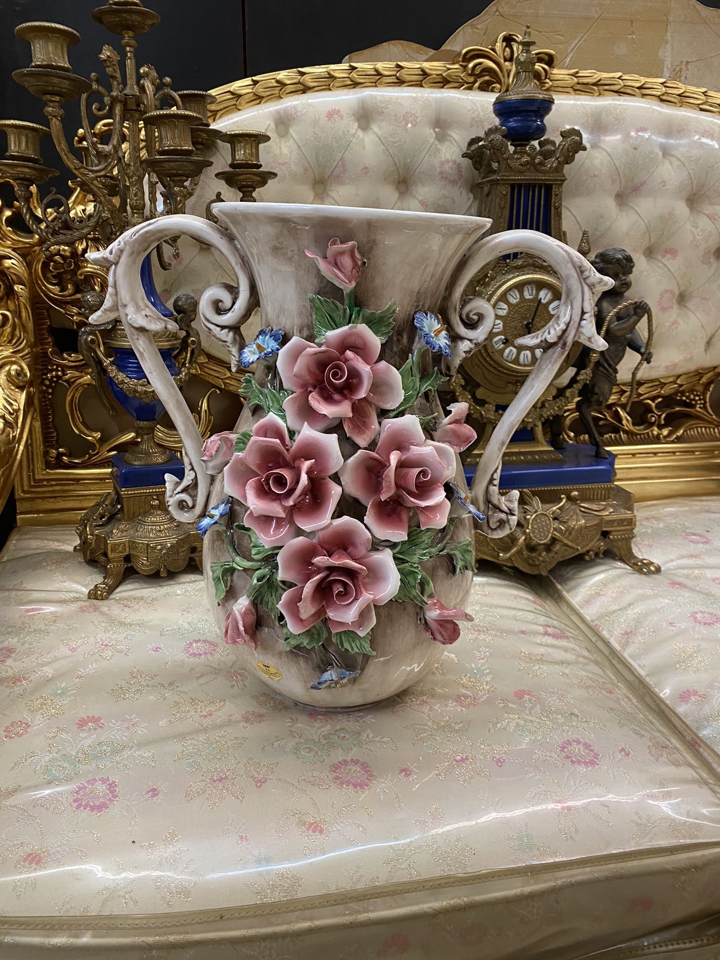 Italian Capodimonte Vase Italy Check My Other Posts