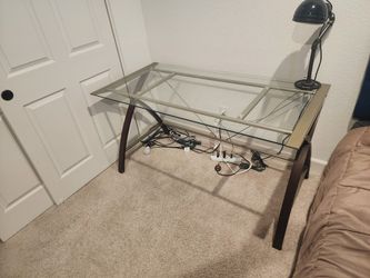 Office Desk (Glass Top)