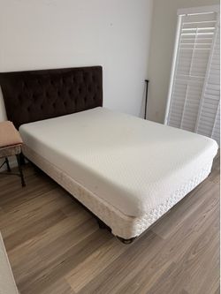 Memory Foam Queen size bed and frame