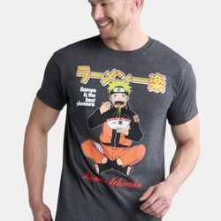 New! Naruto Ramen Black Short Sleeve T-shirt