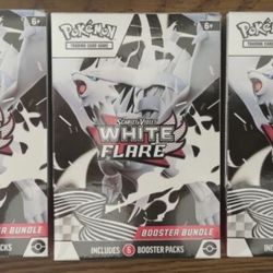 White Flare Booster Bundles x4