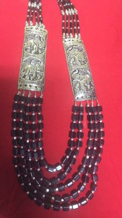 Oxidized with black beads