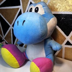 Official Nintendo Giant Jumbo Large 20” Super Mario Blue Yoshi Plush Soft Toy