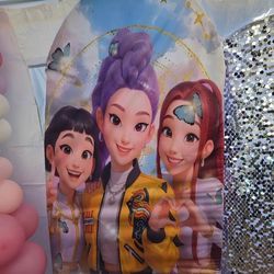 Kpop demon hunters party decoration Arch Covers  3 different styles  #2 of 7ft #1 of 6ft info in description