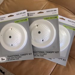3 Brand New Canopy Light Fixtures