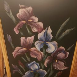 Painted Lillies on Canvas