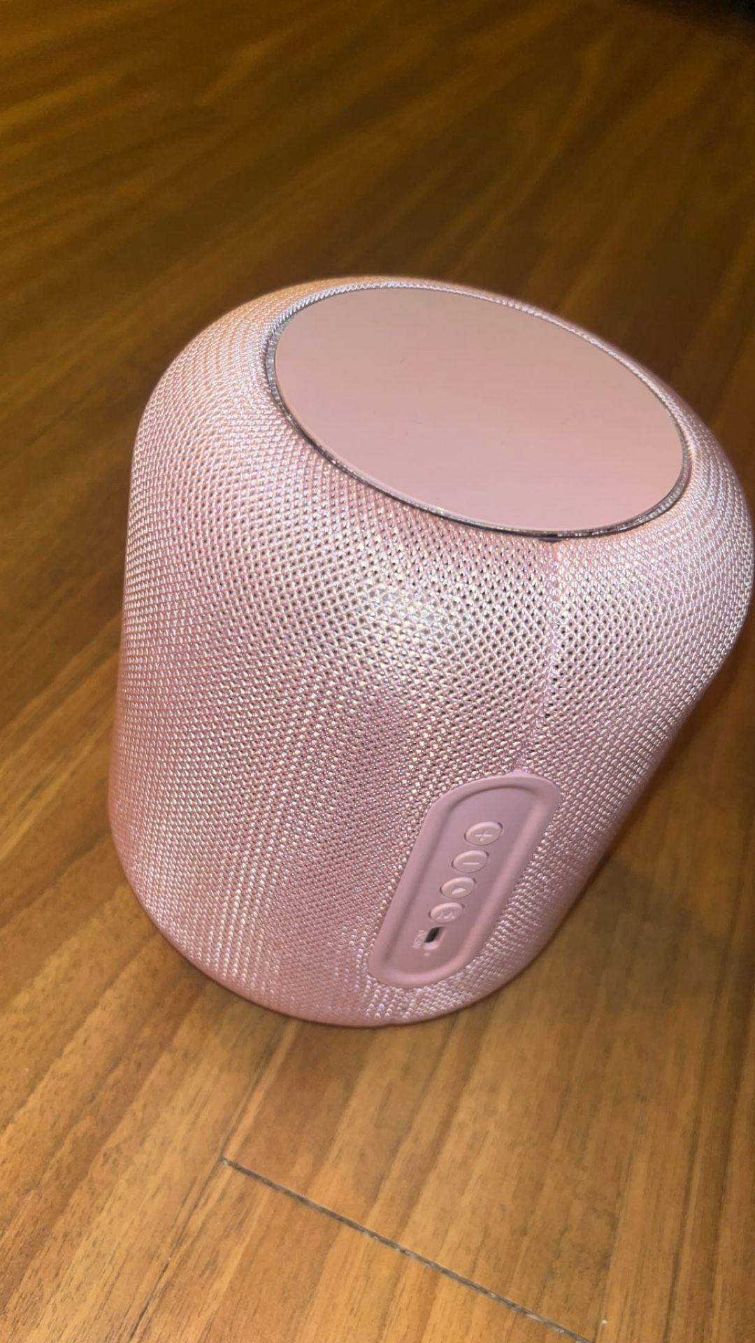 Radiant pink LED wireless speaker