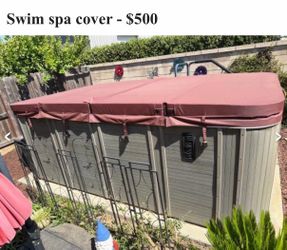 Swim spa cover.