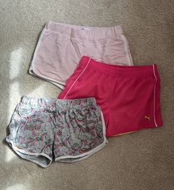 Pink and girly themed short bundle for girls (sz med, 8-10 yrs)