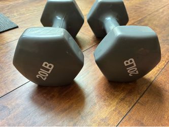 Move out sale - Vinyl Coated 20 lbs Dumbbell Hand Weights