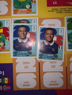 Panini sticker mbappe