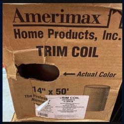 The Amerimax 69114 14 in. x 50 ft. Trim Coil Aluminum White & Brown 2 Rolls available -$140 each or best offer! Roofing Hilti Dewalt Milwaukee Ridgid 