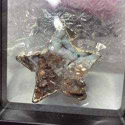 Druzy Oco Agate Pendant