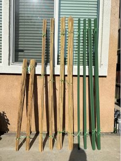 4ft 6ft Bamboo Stakes / 6ft Metal stakes for vegetable/ tree support