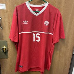 Umbro Canadian National Team Jersey 2015 Size XL Number 15 Cecil