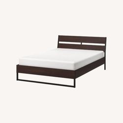 IKEA Trysil Full Double Wood Iron Bed Frame