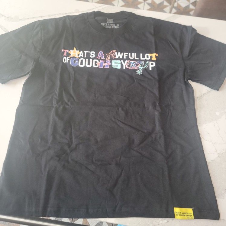 That's awful lot of cough syrup tee sz L
