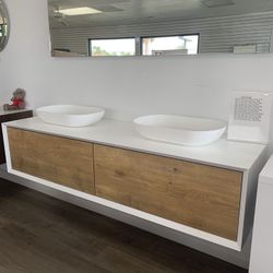 72β bathroom vanity with led mirror free delivery