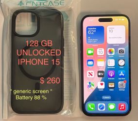 iPhone 15 – 128 GB – Unlocked (Works Worldwide)