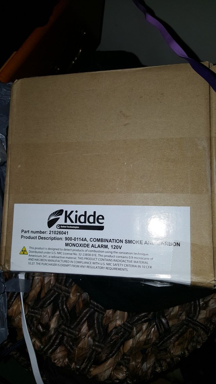 KIDDE Wired carbon monoxide smoke fire alarm new