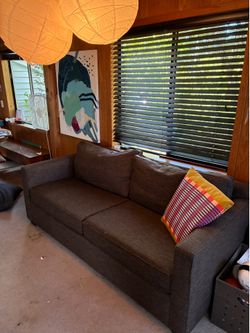 Gray Crate and Barrel couch / sofa
