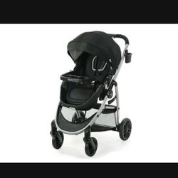 Graco Modes Pramette Stroller, Baby Stroller with True Pram Mode, Reversible Seat, One Hand Fold, Extra Storage, Child Tray,