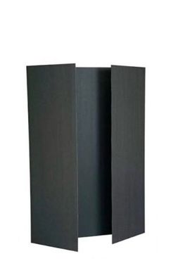 Black Tri-Fold Display Board