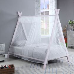TWIN METAL TENT BED WITH TWIN MATTRESS $299 (CO302133) 