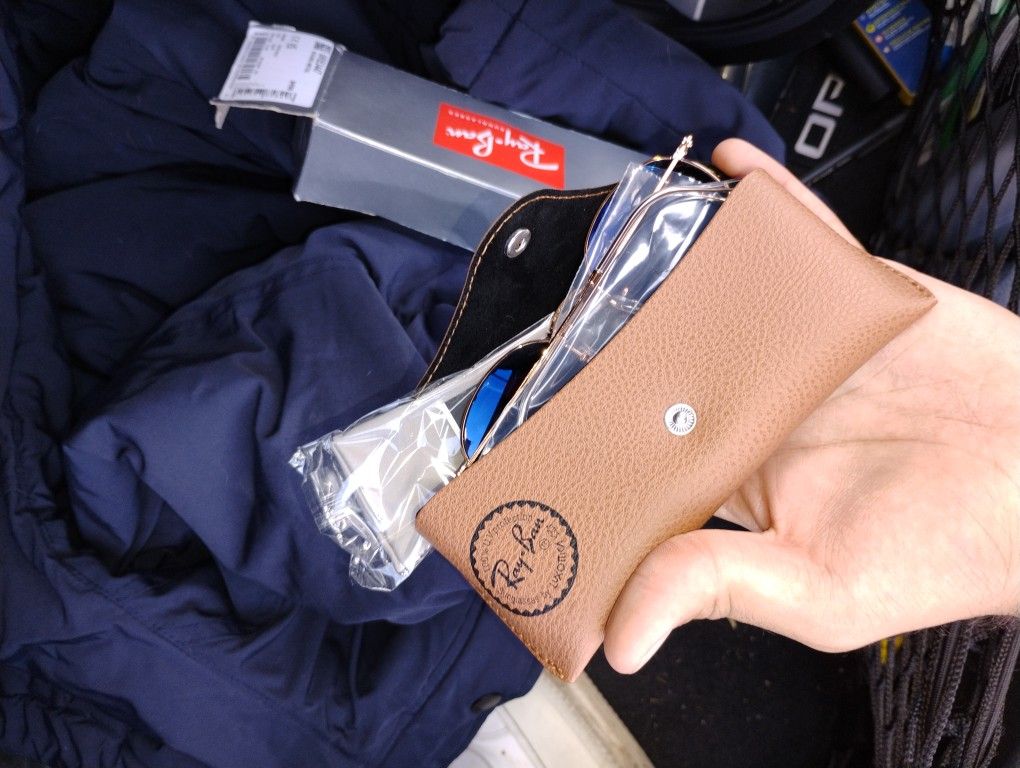 Ray Bans Blue Tint Rose Gold