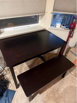 Dining Table Set with 2 Benches
