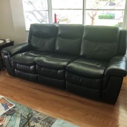 Powered Leather Sofa