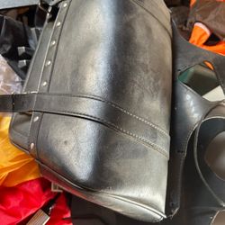 Motorcycle Leather Carrier Bag