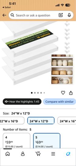New- Wire Shelf Covers