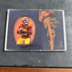 Caleb Williams Pre Rookie USC Bears Football Card # /100