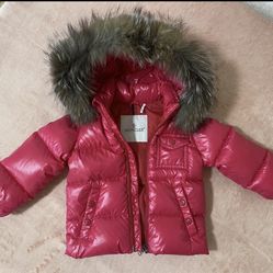 Children's down jacket for girls Moncler new with tags age 12-18 months