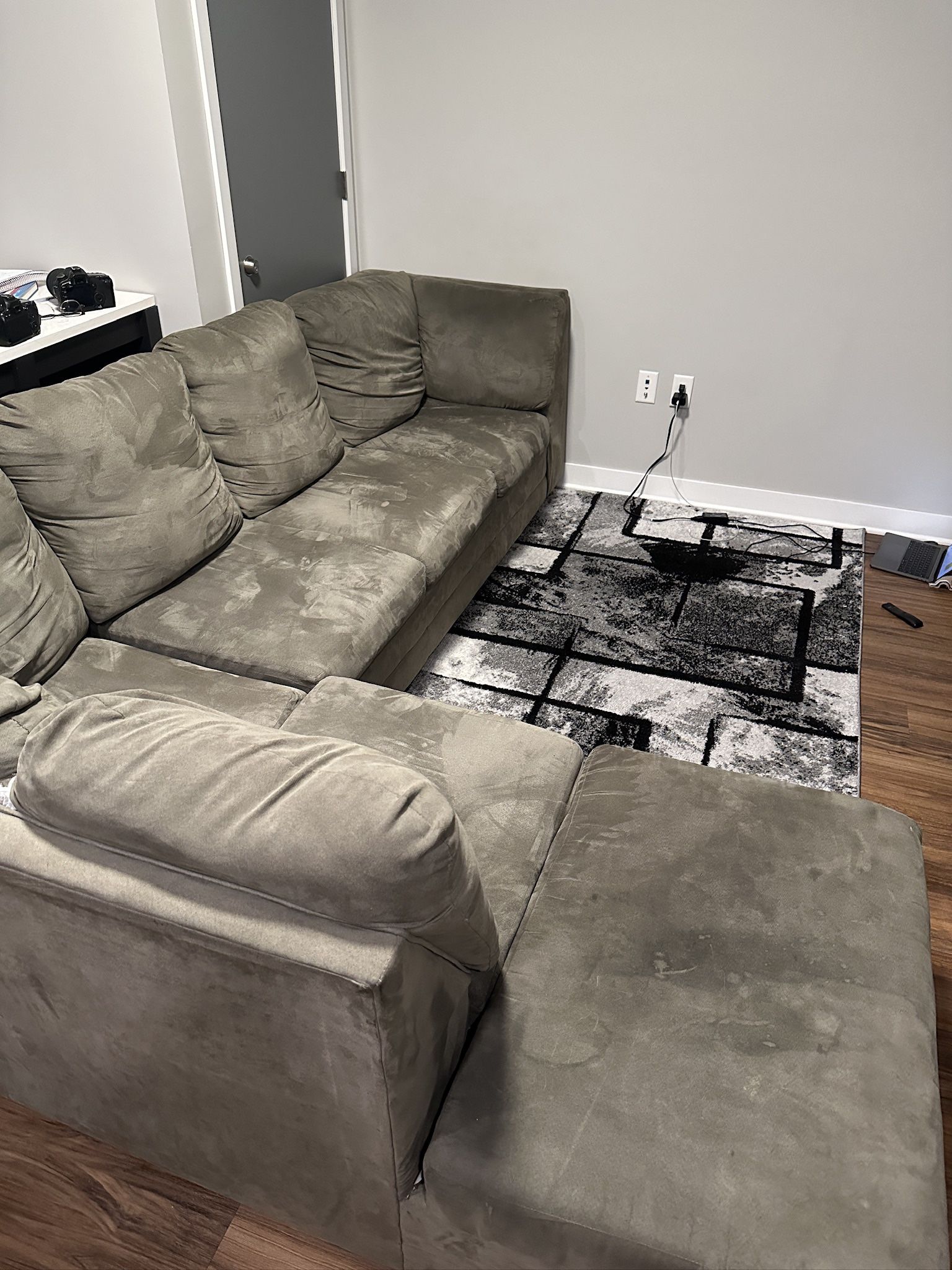 Gray Sectional (Greenish)