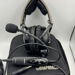 Bose A10 X Aviation Pilot Headset with a U-174 military plug in excellent condition.