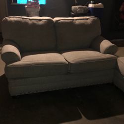 Sofa & Live Seat / 2 Glass Tables 