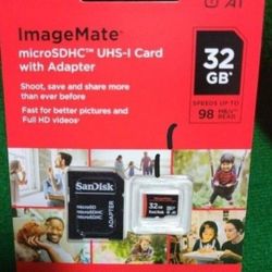 Memory Card 32 Gig SDHC SanDisk NEW QTY AVAILABLE 