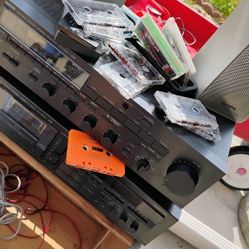 Yamaha System With Cassette Deck And Realistic Speakers