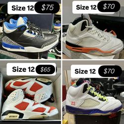 Jordan’s Size 12 $75 Each 