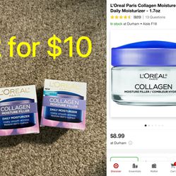 L’oreal daily moisturizer, 2 for $10