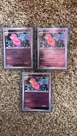 Slowbro Holo Pokémon Cards Lot of 3